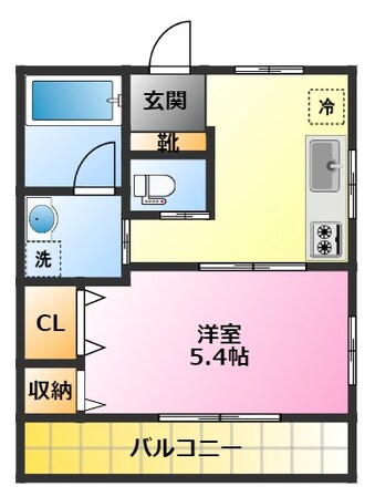 元住吉駅 徒歩3分 2階の物件間取画像